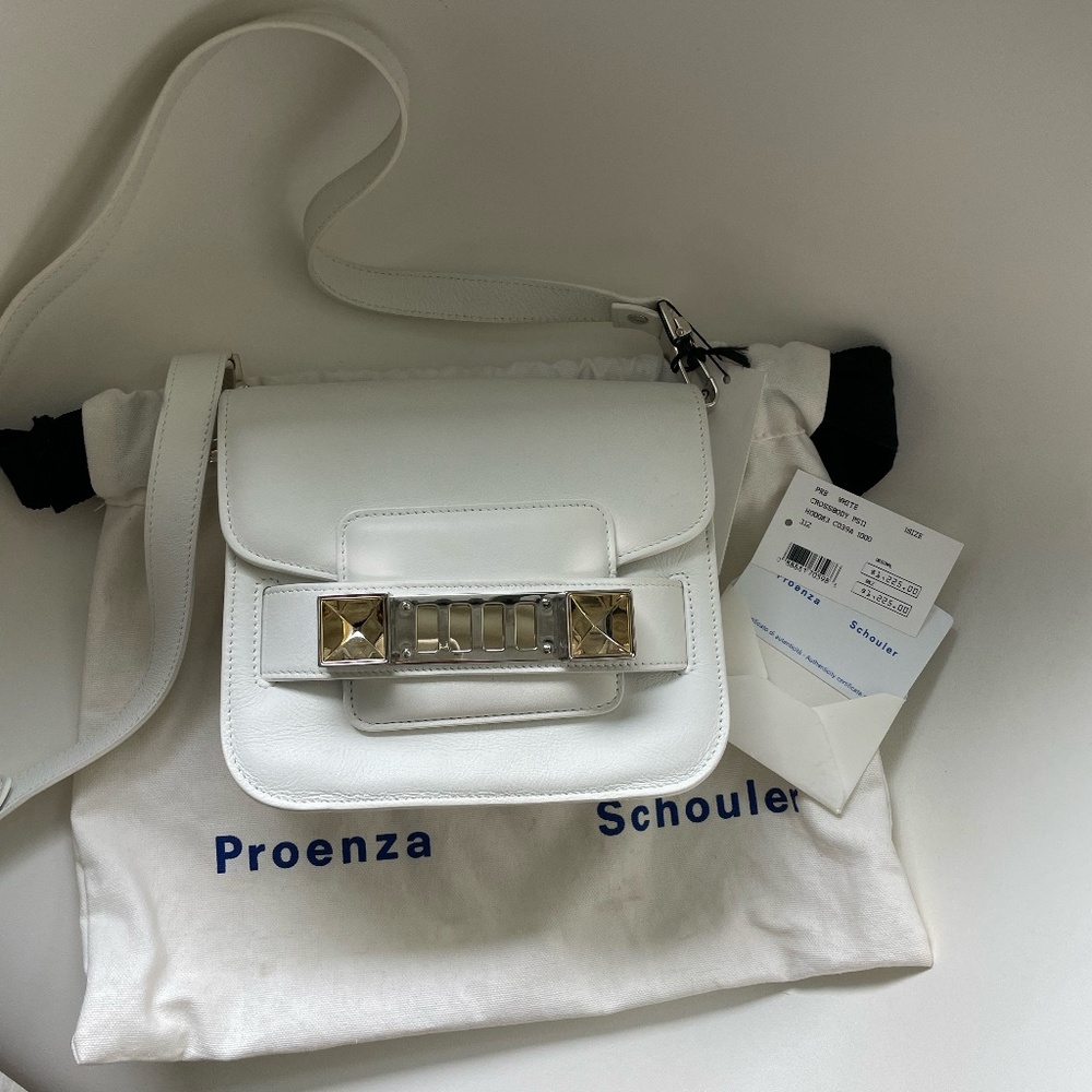 Proenza Schouler PS1 Mini White crossbag ready for summer NWT